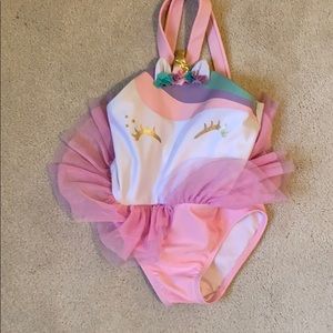 Cat and Jack Unicorn Tulle Tank suit 5T